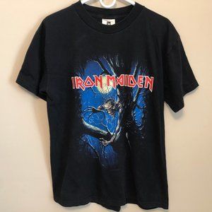 IRON MAIDEN Black T-shirt Vintage 1999 Size Large